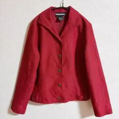 【美品】REQUIREMENTS サイドバックル ジャケット ボルドーSレトロ