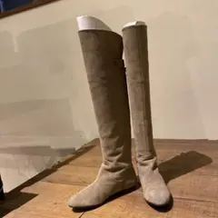 DIANAベージュ スエード ロングブーツ 24.5cm