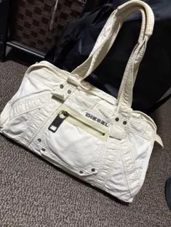 DIESEL Y2K archive metal logo ボストンバッグ