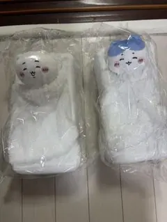 ちいかわ おふとんぬいぐるみティッシュケース　ちいかわ&ハチワレのサムネイル
