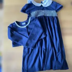襟付きワンピース 130 お受験　卒園式　入学式