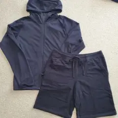 【未使用】ユニクロ ドライEXフルジップパーカーs ルームショートパンツL