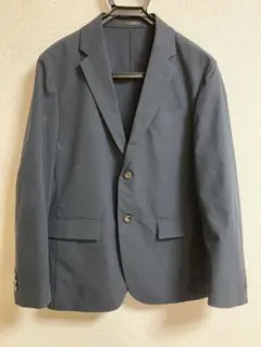 UNIQLO　感動ジャケット＆パンツ　コットンライク　セットアップ　ネイビー