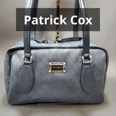 パトリックコックス　Patrick　黒　ハンドバッグ　総柄　バッグ　ロゴプレートのサムネイル