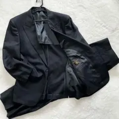 【モヘア混】バーバリー　タキシード　セットアップ　ブラックフォーマル　M