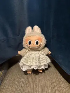 ラブブ 服 ツイード生地ドレス（白）