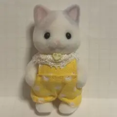 シルバニアファミリー 赤ちゃん ロンパース レースタイプ ドット 黄色 イエロー