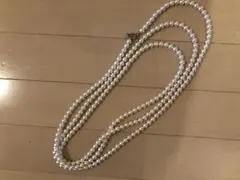 美品❤︎パール調超ロングネックレス