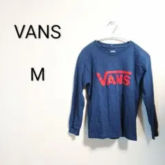 S744 VANS ネイビー Mサイズ Tシャツ コットン 薄手のサムネイル