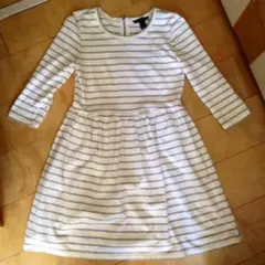 【FOREVER 21】ボーダー七分袖ワンピース