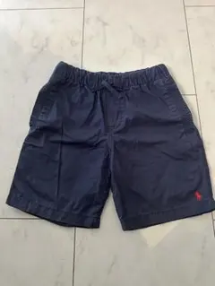 美品　ラルフローレン　 ネイビー ハーフパンツ　ゴムS 8歳　130 140 紺
