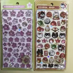 ボンボンドロップシール　和柄　２つセット