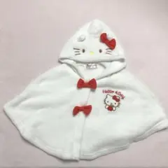 ハローキティ フード付きポンチョ 70cm 80cm 90cm ハロウィン衣装