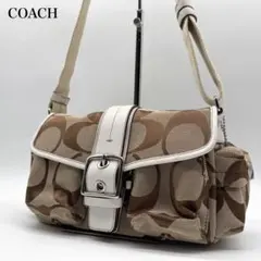 COACH シグネチャー キャンバス ショルダーバッグ ソーホー y2k