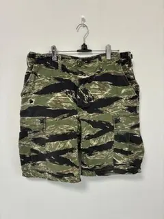 Stussy タイガーカモ カーゴハーフパンツ32インチ - メルカリ
