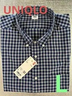新品　UNIQLO ブロード長袖シャツ①