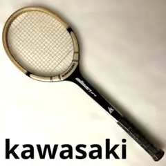 激レア　カワサキ　オールマンプロ　木製硬式テニスラケット 2025年最新】kawasaki テニスラケット レトロの人気アイテム