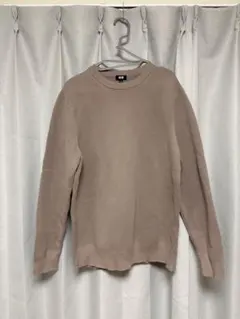 UNIQLO ベージュ クルーネック ニット XL