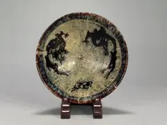 古陶器 飾り皿 伊勢海老文様 時代物 アンティーク 直径約31cm - メルカリ