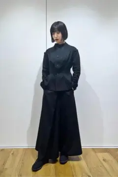 極美品 18AW⭐️ヨウジヤマモトプールオム スラックスパンツ ウール 黒 Yohji Yamamoto ヨウジヤマモト POUR HOMME プールオム 80~90s