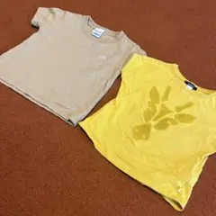 okaidi ベージュ・イエロー Tシャツ セット　女の子　男の子
