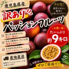 鹿児島県産 産地直送 訳ありパッションフルーツ 約9キロ c - メルカリ
