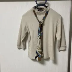 one way クリーム色 トップス