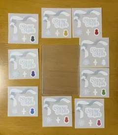 Snow Man 1st POP UP 韓国 カードケース　メンバーカラーシール