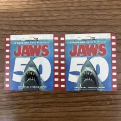 ユニバ　USJ　ジョーズ　JAWS 50周年記念ステッカー　シール　非売品