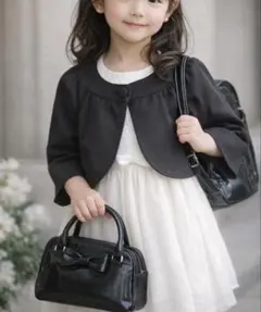 【美品】コムサイズム 110cm フォーマル ボレロ ジャケット 黒