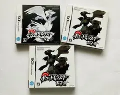 【美品・外箱付き】ポケットモンスターブラック・ホワイト（2本）3本セット