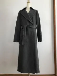 極美品　MOGA モガ　ロングカシミヤコート　黒　ベルト　高級生地　2 Mサイズ 極美品 MOGA モガ ロングカシミヤコート 黒 ベルト 高級生地 2 M