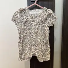 小花柄 ロンパース 60-70cm バースデイ