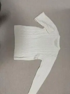 JILL BLAZE ケーブル編みニットセーター L ホワイト