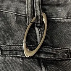 専用ページ！！！！！！スタイリッシュ キーホルダー シルバー オーバル型