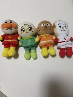 アンパンマン ぬいぐるみ マスコット 4体セット