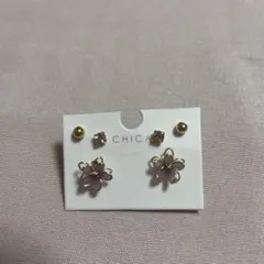 CHICA フラワーモチーフ ピアス 3点セットのサムネイル