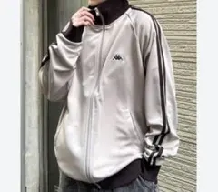 Kappa ジップアップジャケット M ベージュ　トラックジャケット
