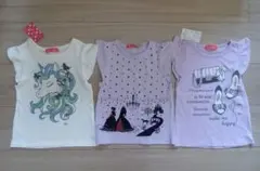 【女児100】夏用Tシャツ 3枚 まとめ売り