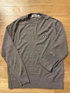 美品　アニヤハインドマーチ ユニクロ メリノクルーネックセーター L ブラウン