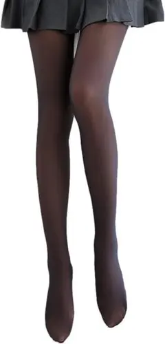 ♪ 裏起毛 レディース タイツ 透け感 黒ストッキング風 厚手 防寒 美脚