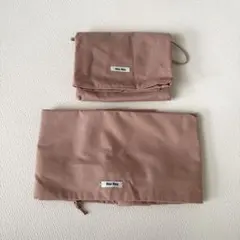 正規品　miu miu ピンク 保存袋　巾着ノベルティポーチのサムネイル