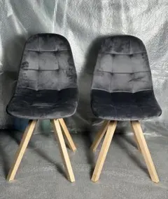 期間限定 新品 ダイニングチェア オシャレ 椅子 インテリア 2脚セット グレー