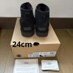 ugg 24cm ムードンブーツ レディース ショートブーツ 黒