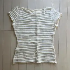 kd dance ストライプ編み ウォームアップウェア M