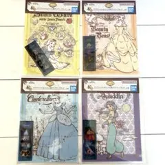 一番くじ　ディズニープリンセス　K賞　クリアファイル　4枚　まとめ売り