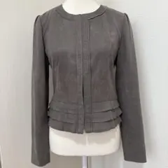 NATURAL BEAUTY ジャケット 38 M ノーカラー きれいめ 通勤