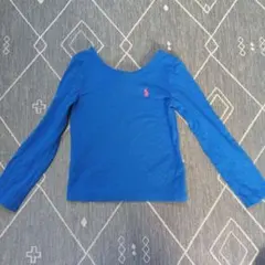 POLOralphlaurenポロラルフローレン青長袖ロンTシャツカットソー
