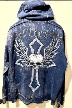 【激レア】y2k アフリクション ジップパーカー　AFFLICTION