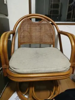 引き取り限定】IKEA GREGOR ラタン製 デスクチェア ペーパーコード